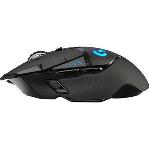 Logitech LIGHTSPEED G502 Gaming Mouse - Wi-Fi - USB - Optical - 11 Button(s) - Black - Wireless - 16000 dpi - Scroll Wheel