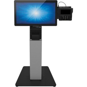 Elo Wallaby Self-Service Countertop Stand - Up to 22" Screen Support - Black, Silver