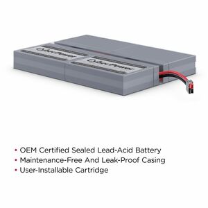 CyberPower RB0690X4B Replacement Battery Cartridge - 4 X 6 V / 9 Ah Sealed Lead-Acid Battery, 18MO Warranty