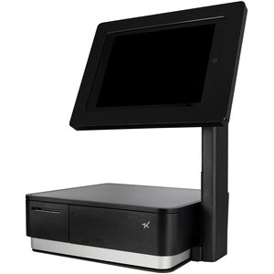 mUnite-POP Tablet POS Stand - 14" Height x 12.90" Width x 11.30" Depth - Countertop, Desktop - Steel - Black