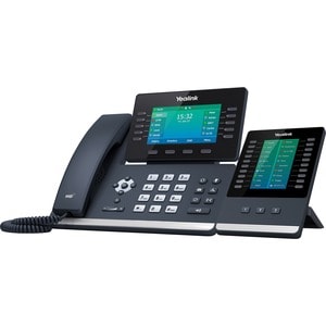 Yealink T54W IP Phone - Corded/Cordless - Corded/Cordless - Bluetooth - Wall Mountable, Desktop - Classic Gray - 16 x Tota