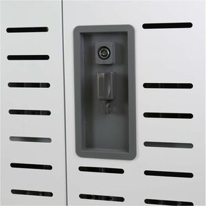 Ergotron Zip40 Laptop/Tablet-Ladewagen - 3,45 kg Belastbarkeit - 4 Rollen - 127 mm Rollengröße - Stahl - 662,9 mm Breite x