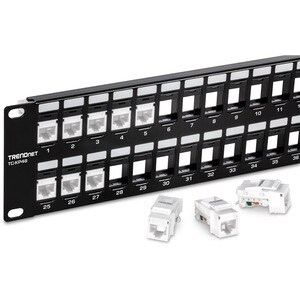 48-Port Blank Keystone Patch Panel