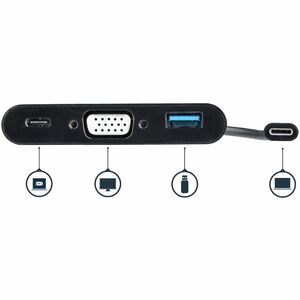 StarTech.com USB Type C Docking Station for Tablet PC, Notebook - 60 W - 3 x USB Ports - 3 x USB 3.0 - USB Type-C - VGA - 