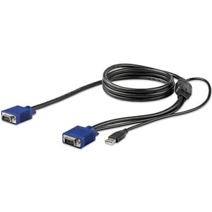 StarTech.com 1,8 m KVM Kabel für Rackmount-Konsolen - VGA- und USB-Konsolenkabel - Cable for KVM-Konsole, KVM-Umschalter, 