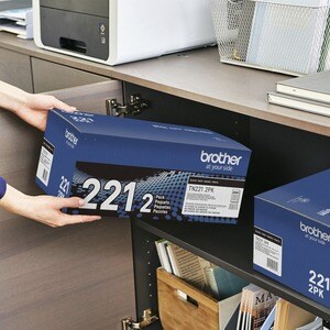 Brother TN221 Original Standard Yield Laser Toner Cartridge - Twin-pack - Black - 2 / Box - 2500 Pages Black (Per Cartridge)