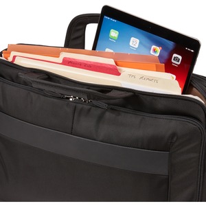 Case Logic Carrying Case (Briefcase) for 39.6 cm (15.6") Notebook, Tablet PC, Portable Electronics - Black - Impact Resist