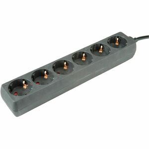 Roline PowerBar Steckdosenleiste - CEE 7/7 - 6 x Typ F (CEE 7/3) - 3 m Kabel - 250 V AC Voltage - 3,60 kW - Desktop - Schwarz