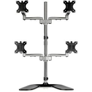 StarTech.com Monitorhalterung für vier Bildschirme - Für bis zu 32" VESA-Monitore - beweglich - Stahl & Aluminium (ARMQUAD
