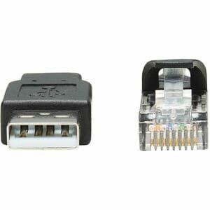 Eaton Tripp Lite Series USB-A to RJ45 Rollover Console Cable (M/M) - Cisco Compatible, 250 Kbps, 15 ft. (4.57 m), Black - 