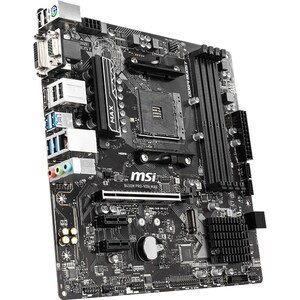 MSI B450M PRO-VDH MAX Desktop Motherboard - AMD B450 Chipset - Socket AM4 - Micro ATX - 64 GB DDR4 SDRAM Maximum RAM - DIM