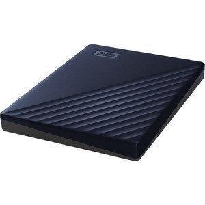 WD My Passport for Mac WDBA2F0050BBL 5 TB Portable Hard Drive - External - Midnight Blue - USB 3.2 - 256-bit Encryption St