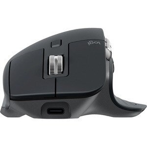 Logitech MX Master 3 Mouse - Bluetooth/Radio Frequency - USB - Darkfield - 7 Button(s) - Graphite - Wireless - 2.40 GHz - 