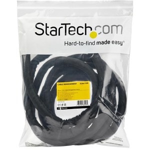 StarTech.com 15' (4.6m) Cable Management Sleeve/Wrap - Flexible Cable Manager - Expandable Coiled Cord Protector/Organizer