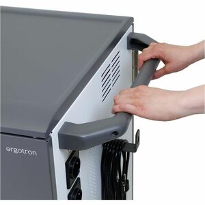 Ergotron YES36 Charging Cart - 27.22 kg Capacity - 4 Casters - 101.60 mm Caster Size - Wood, Vinyl, Thermofused Laminate (