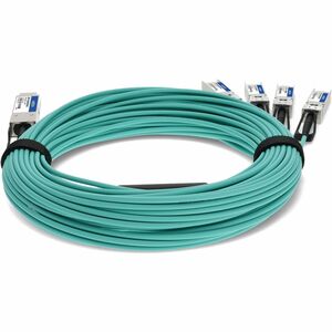 AddOn 20 m Fibre Optic Network Cable - 1 - TAA Compliant - Cable for Network Device - First End: 1 x QSFP+ Network - Secon