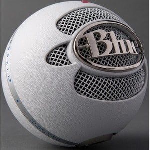 Blue Snowball Wired Condenser Microphone - 40 Hz to 18 kHz - Cardioid, Omni-directional - Stand Mountable - USB