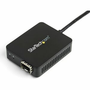 StarTech.com Transceiver/Media Converter - USB - Optical Fiber - Gigabit Ethernet - 1000Base-SX/LX - 1 x Expansion Slots -