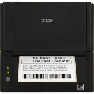 Citizen CL-E331 Desktop Direct Thermal/Thermal Transfer Printer - Monochrome - Label Print - Ethernet - USB - Serial - 101