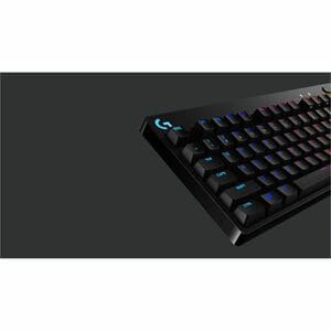 Logitech G PRO Gaming Keyboard - Cable Connectivity - Micro USB Interface - RGB LED - English (US) - Black - Mechanical Ke
