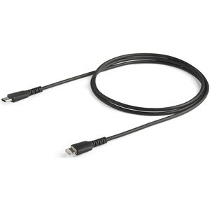 1m USB-C auf Lightning-Kabel - Aramidfaser - Apple MFi-zertifiziert - Schwarz (RUSBCLTMM1MB) - Cable for iPad, iPhone, iPa
