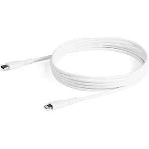 2m USB-C auf Lightning-Kabel - Aramidfaser - Apple MFi-zertifiziert - Weiß (RUSBCLTMM2MW) - Cable for iPad, iPhone, iPad m