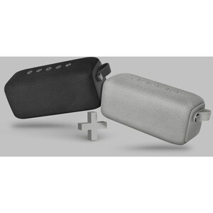 Fresh 'n Rebel Rockbox Bold M 1RB6500SG Bluetooth Lautsprechersystem - Grau - Aufladbarer Akku - USB