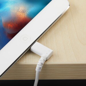 StarTech.com 2m USB A to Lightning Cable iPhone iPad Durable Right Angled 90 Degree White Charger Cord w/Aramid Fiber Appl