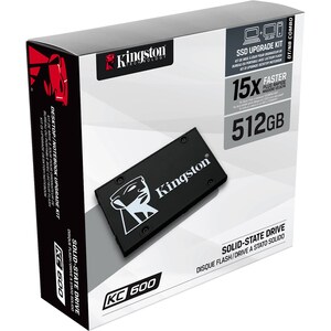 Kingston KC600 512 GB Solid State Drive - 2.5" Internal - SATA (SATA/600) - Desktop PC, Notebook Device Supported - 300 TB