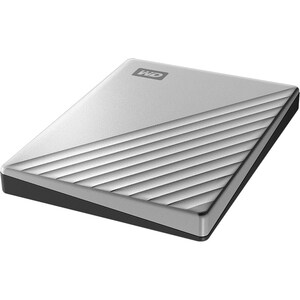 WD My Passport Ultra Tragbar Festplatte - Extern - 5 TB - Silber - Desktop-PC Unterstütztes Gerät - USB 3.0 - 256-bit Vers