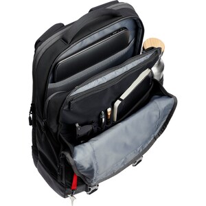 Timbuk2 Authority Carrying Case (Backpack) for 15" to 17" Notebook - Black Deluxe - Nylon Body - Shoulder Strap, Handle, T