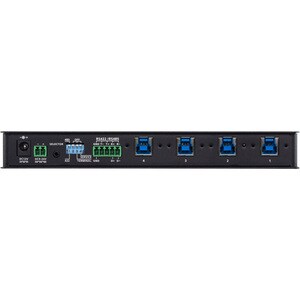 ATEN US3344I USB Switch - USB Type B - Wall Mountable - 4 Total USB Port(s) - 4 USB 3.1 Port(s) - Mac, Linux, PC