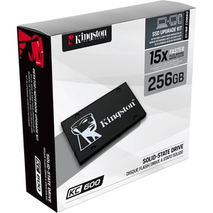 Kingston Technology 256G SSD KC600 SATA3 2.5". SSD capacity: 256 GB, SSD form factor: 2.5", Read speed: 550 MB/s, Write sp