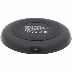 Tripp Lite by Eaton Wireless Phone Charger - 10W, Qi Certified, Apple and Samsung Compatible, Black - 5 V DC Input - 5 V D