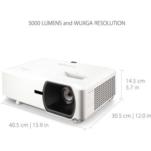ViewSonic LS750WU 5000 Lumens WUXGA Networkable Laser Projector with 1.3x Optical Zoom Vertical Horizontal Keystone and Le