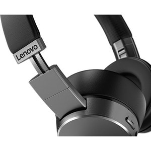 Lenovo ThinkPad X1 Active Noise Cancellation Headphones - Wireless - Bluetooth - Over-the-head - Noise Canceling - Black