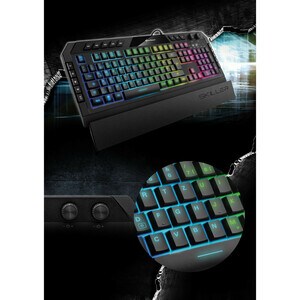 Sharkoon Skiller SGK5 Gaming-Tastatur - Kabel Konnektivität - USB Schnittstelle - Deutsch - QWERTZ Layout - Schwarz - Gumm
