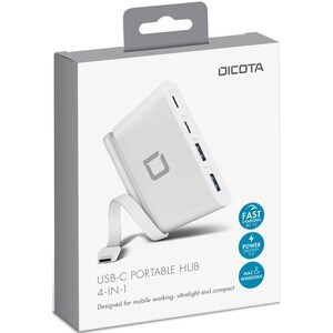 Dicota USB Type C Docking Station for Notebook - 100 W - 4 x USB Ports - USB Type-C - Wired