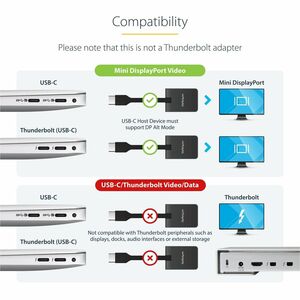 PORTABLE USB C TO MDP ADAPTER QUICK-CONNECT KEYCHAIN 4K 60HZ