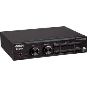 ATEN 4 x 2 True 4K Presentation Matrix Switch with Scaling, DSP, and HDBaseT-Lite - 4096 x 2160 - 4K - Twisted Pair - 4 x 