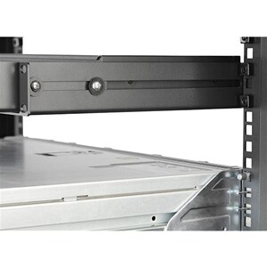 StarTech.com 1U Rackmount Rackschiene für LAN-Schalter, Patchfeld, Server, UPS - Schwarz - Kalt gewalzter Stahl