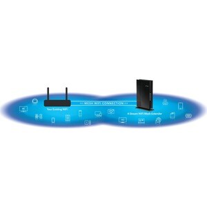 Netgear EAX20 802.11ax 1.76 Gbit/s Wireless Range Extender - 2.40 GHz, 5 GHz - 2 x Internal Antenna(s) - MIMO Technology -