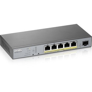 Commutateur Ethernet ZYXEL GS1350 GS1350-6HP 5 Ports Gérable - Gigabit Ethernet - 10/100/1000Base-T, 1000Base-X - 2 Couche