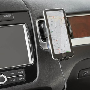 Tripp Lite Wireless Car Charger 15W USB C w/ Windshield Dash Phone Holder - 5 V DC, 12 V DC Input - Input connectors: USB