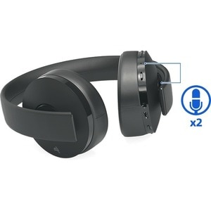 Sony Gold CUHYA-0080BR Wired/Wireless Over-the-head Stereo Gaming Headset - Black - Binaural - Circumaural - 1000 cm - RF 