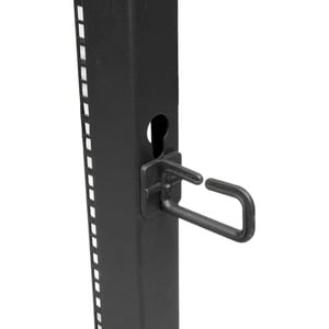 StarTech.com 4-Post 15U Mobile Open Frame Server Rack, 19" Network Rack with Casters, Rolling Rack for Computer/AV/Data/IT
