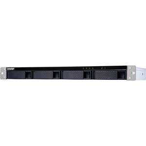 QNAP Laufwerksgehäuse SATA/600 - 1U Rackmount - 4 x HDD unterstützt - 4 x Gesamtschacht