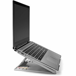 Kensington SmartFit Height Adjustable Notebook Stand - Up to 43.2 cm (17") Screen Support - Grey - For Notebook, Home - Ad