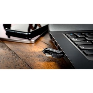 SanDisk Ultra Dual Drive Go 256 GB USB 3.1 Type C Flash Drive - Black - 150 MB/s Read Speed