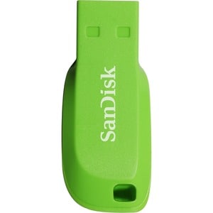 SanDisk Cruzer Blade 32 GB USB 2.0 Type A Flash Drive - Blue, Pink, Green - 128-bit AES - 3 / Pack